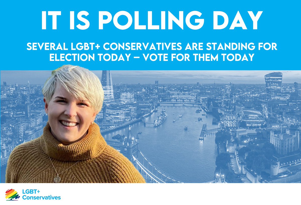 LGBT+ Conservatives are standing for election all over the United Kingdom today. @emmabest22 is restanding for the London-wide list as a @CityHallTories. Vote for Emma today for a strong Conservative voice in the London Assembly ⬇️
