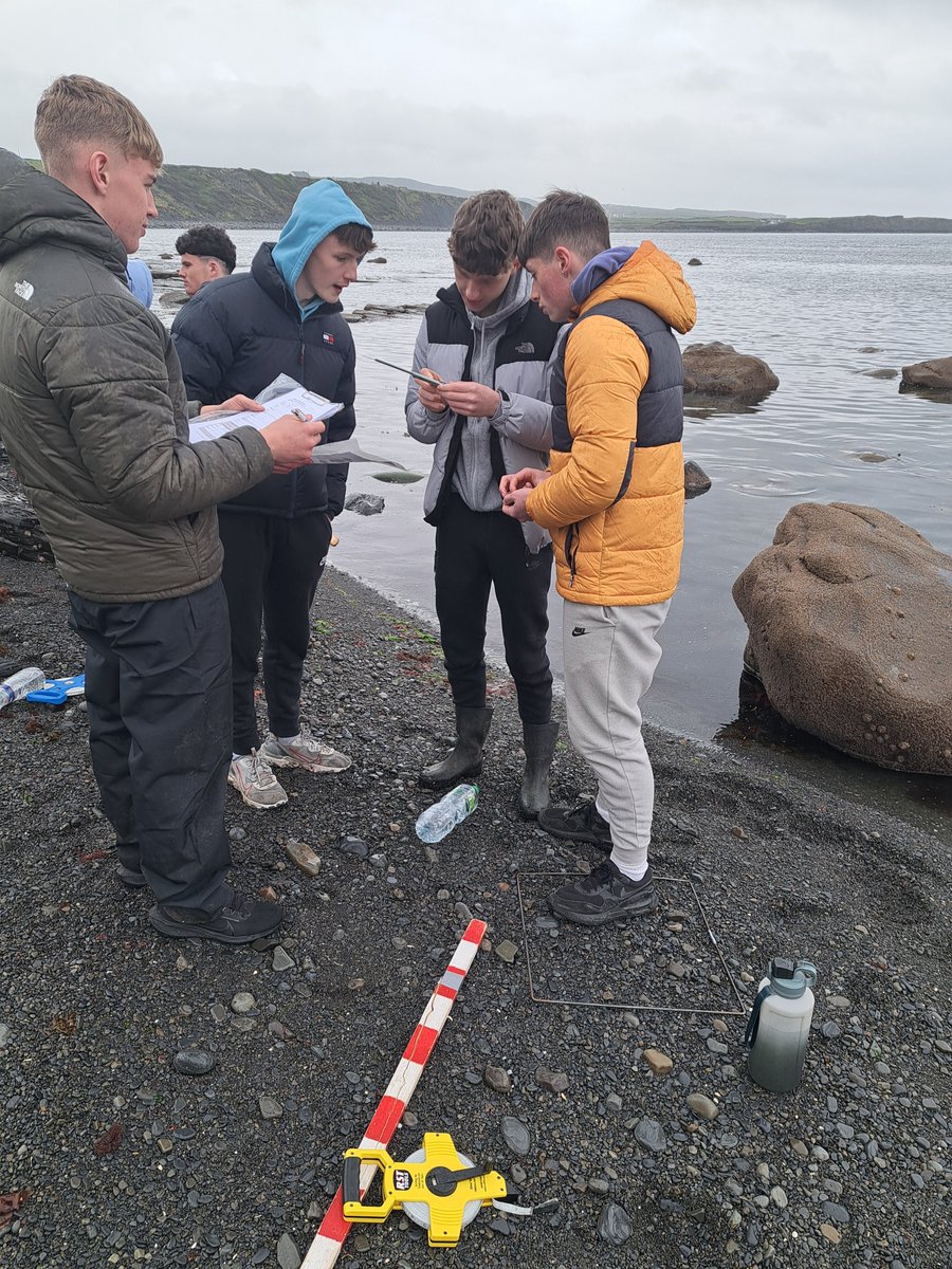 Hardy day but TY Geog class working on coastal fieldwork
#geography #teamwork