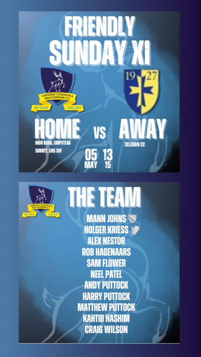 Following a washout last week we are hoping to get our season underway with a full weekend of cricket. All matches are out our fabulous home grounds, so come along and enjoy the cricket and the bars.