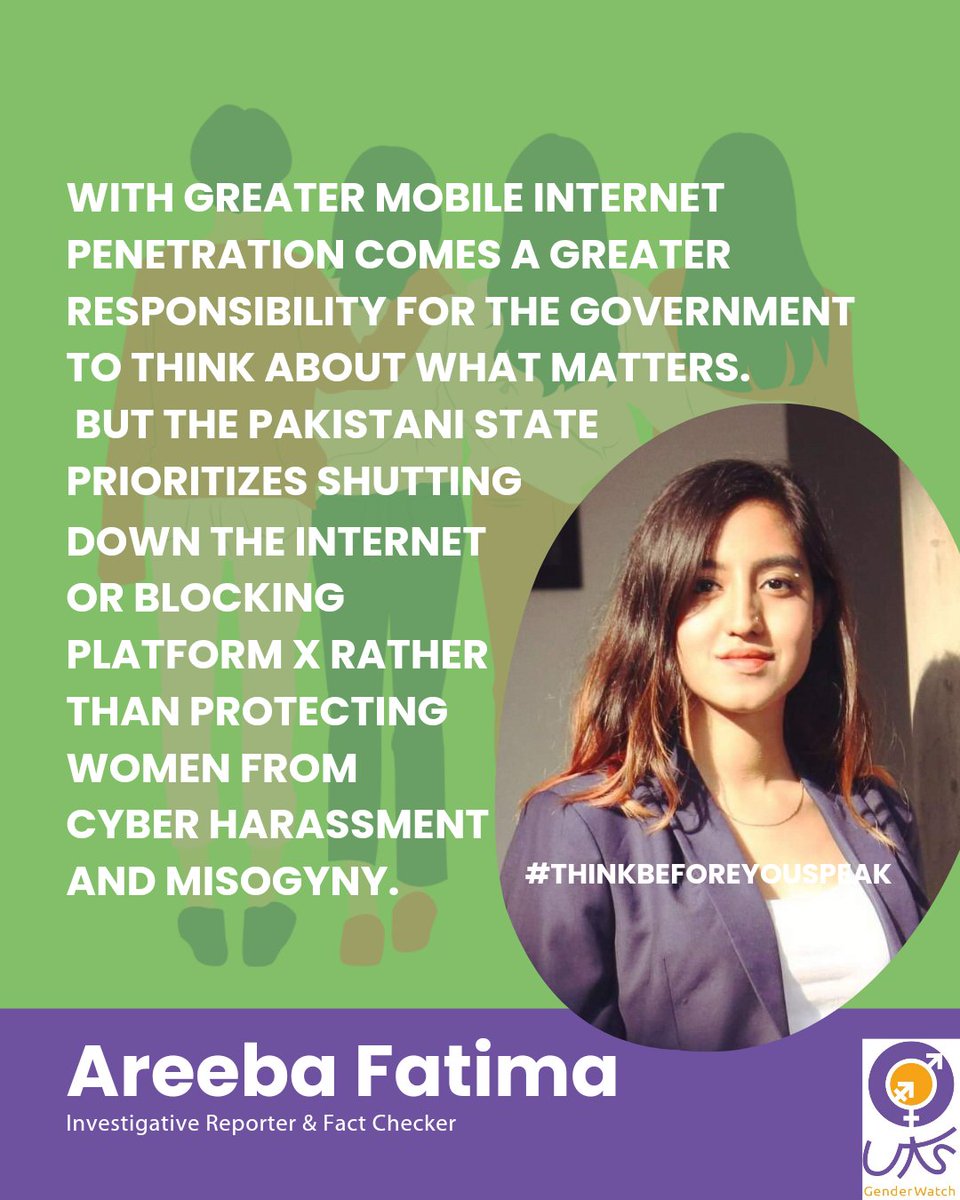 What does @AreebaFatimaa think about cyber misogyny? #thinkbeforeyouspeak #پہلے_سوچو_پھر_بولو #Harassment #misogyny #Online #Pakistan #cyberbullying @whomakesthenews @waccglobal @nchrofficial @ncswpk @FIA_Agency @PTAofficialpk @HRCP87