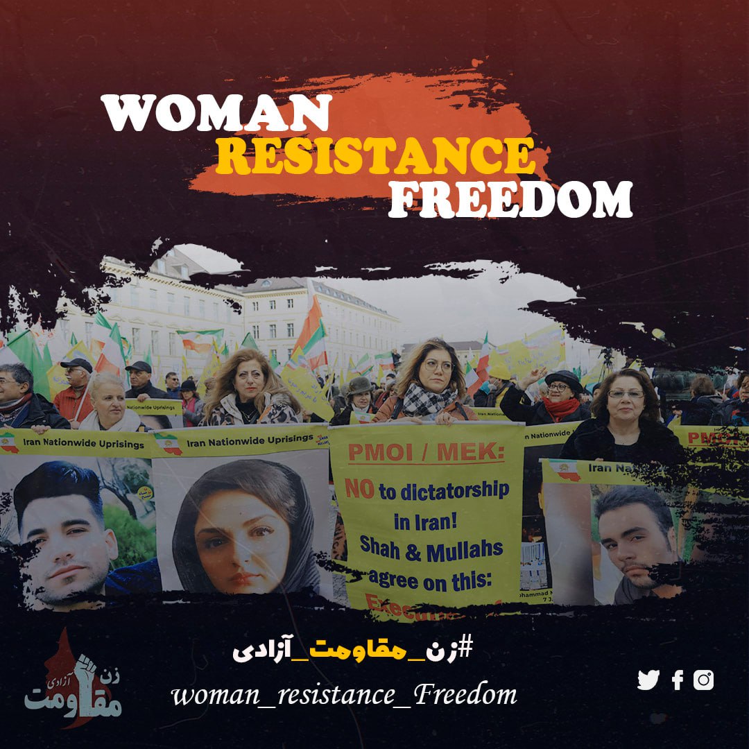 شعار همه‌جانبه‌ٔ «زن، مقاومت و آزادی» که در بسیاری از دیوار‌های شهر‌ها، پلاکاردها، اعلامیه‌ها و بنرهای انقلابیون می‌درخشد،
#مریم_رجوی
#زن_مقاومت_آزادی