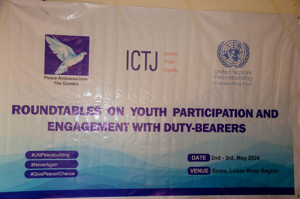 We are in Soma(LRR) today to kickstart a two(2) days roundtable meeting with young people and stakeholders on #Youth Participation and engagement with duty bearers. #UNPeaceBuilding #NeverAgain #GivePeaceAChance