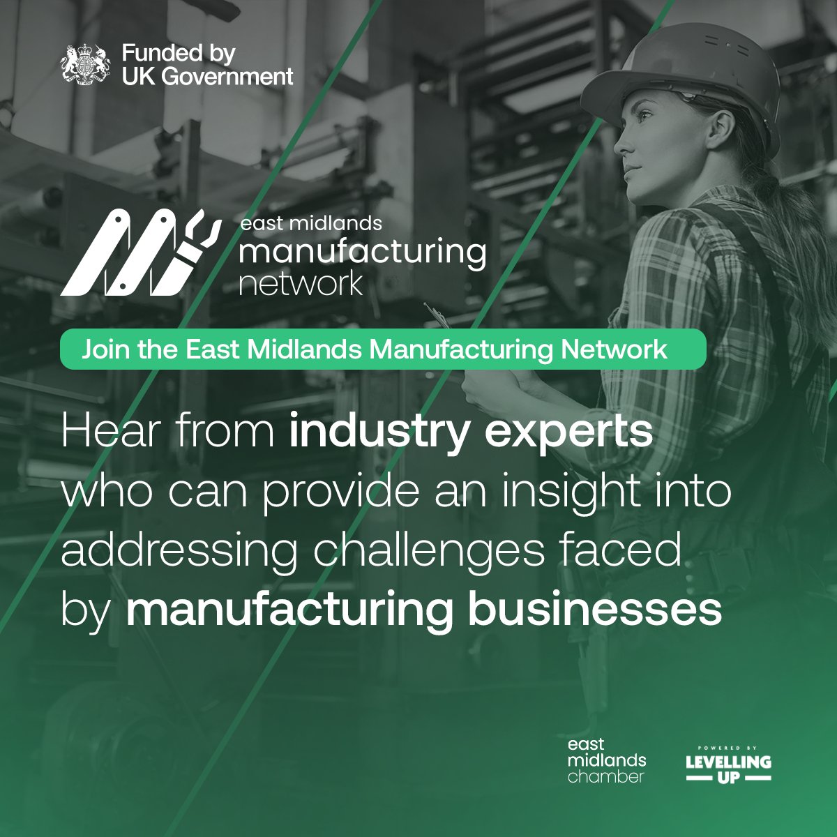 Join @EMChamberNews Manufacturing Network & take advantage of industry-specific insights, knowledge, & skills to help your manufacturing business thrive 🎯

Next Network: 
📅17 May | #DerbyshireDales & #HighPeak
📍 @devonshiredome
Sign up here  >> emc-dnl.co.uk/emmn 
#ukspf