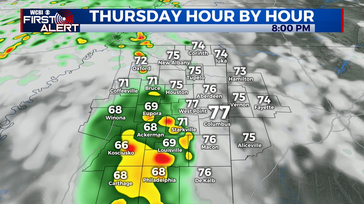 After another very warm day in the upper 80s, we're watching for the chance at some rain and possible storms by sunset this evening. Activity will still be scattered, but a few downpours are possible!