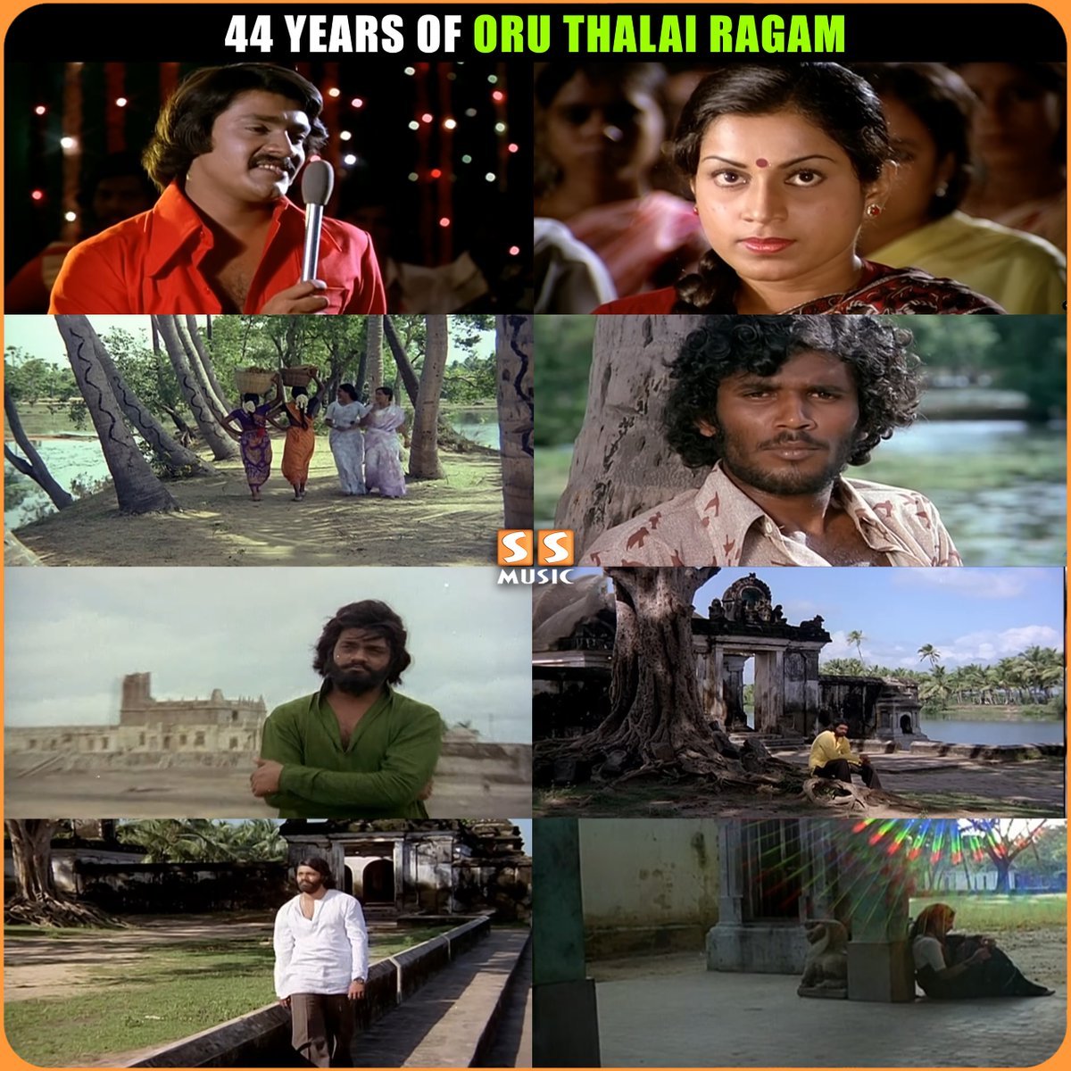 Celebrating 44 Years of Epic #OruThalaiRagam 🥀💔
.
#TRajendar #UshaRajendar #44YearsofOruThalaiRagam #SSMusic