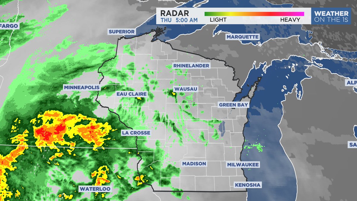 Rain will continue to fill in from west to east as we head throughout the rest of your Thursday morning.