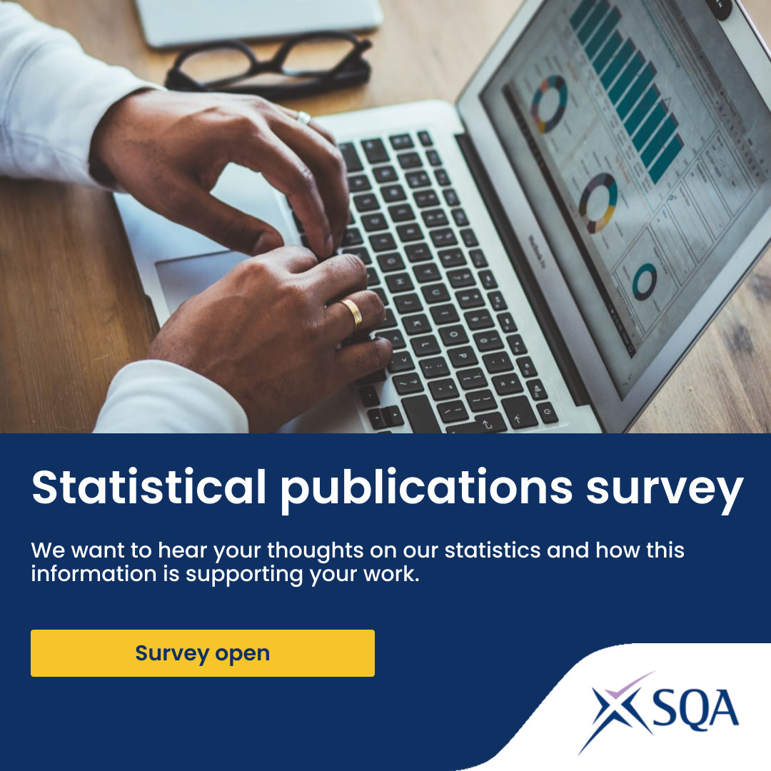 📢 SURVEY: SQA statistical publications. 📊 Help us understand how our published statistics and information are being used and whether we are meeting your needs. Have your say 👉 ow.ly/mtA150RtjkB