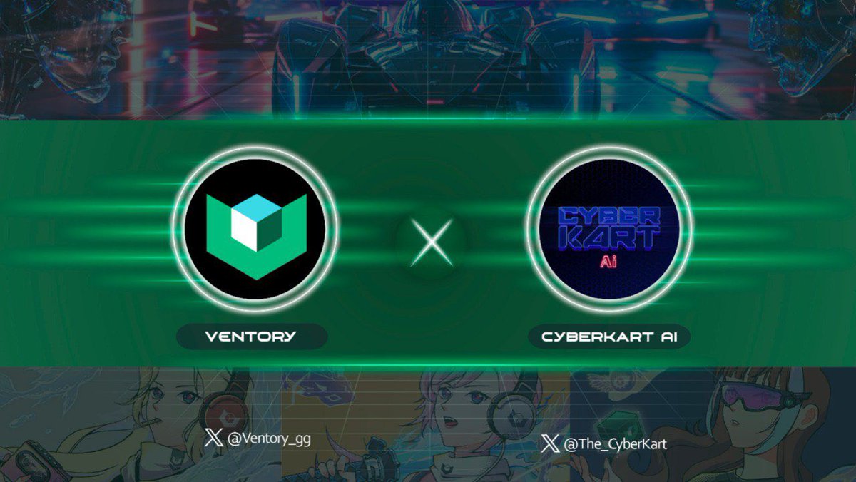 PARTNERSHIP ANNOUNCEMENT & GIVEAWAY

💰Prize: 10 Whitelist Spots

Conditions:
- Follow @The_CyberKart & @Ventory_gg
- Like & retweet this post
- Tag 2 friends in the comments

⏳Deadline: 72h

Congratulations to #CyberKart Ai and Ventory on becoming official partners to focus on…