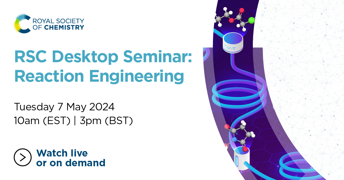 Royal Society of Chemistry (@roysocchem) on Twitter photo Join our next #RSCDesktopSeminar on 7 May featuring Prof. Klavs F. Jensen (<a href="/MIT/">Massachusetts Institute of Technology (MIT)</a>) & Prof. Dionisios G. Vlachos (<a href="/UDelaware/">Univ. of Delaware</a>) as they explore the transformative impact of AI in #ReactionEngineering #ArtificialIntelligence
Join this webinar to find out more: bit.ly/4bBdgDF Join our next #RSCDesktopSeminar on 7 May featuring Prof. Klavs F. Jensen (<a href="/MIT/">Massachusetts Institute of Technology (MIT)</a>) & Prof. Dionisios G. Vlachos (<a href="/UDelaware/">Univ. of Delaware</a>) as they explore the transformative impact of AI in #ReactionEngineering #ArtificialIntelligence
Join this webinar to find out more: bit.ly/4bBdgDF