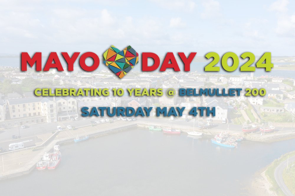 Belmullet will become the focal point of all thing Mayo this Saturday, May 4th when #MayoDay celebrates its tenth birthday in style in the stunning north Mayo town. More: mayo.ie/news/Mayo-Day-…