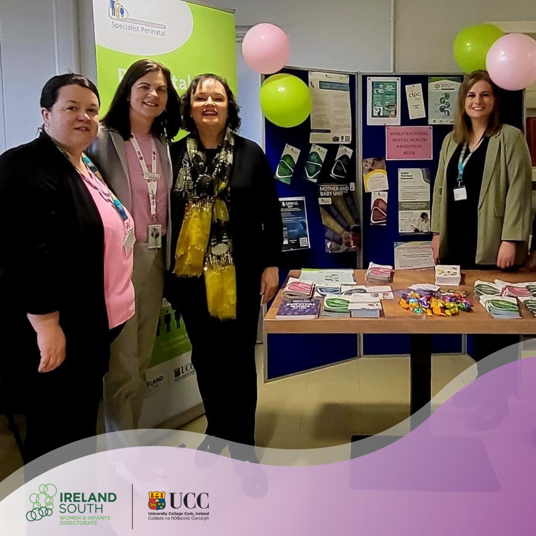 (1/2) Staff at #UHK have been busy for #MaternalMentalHealthAwarenessWeek from baby massage classes to information stands to raise awareness and support moms. Yesterday, the Kerry PND support group hosted ‘Time out just for mums’.