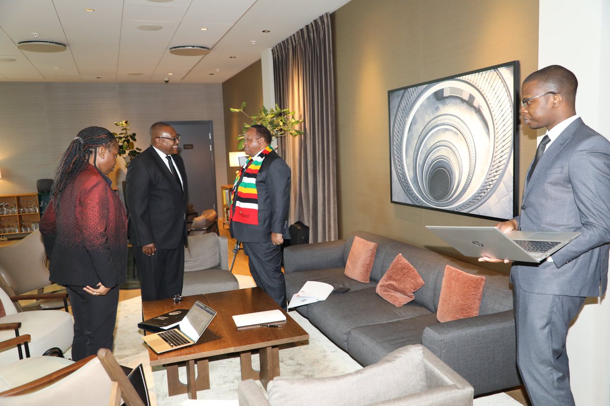 This morning, Minister @ShavaHon met with colleagues from Rwanda, Kenya, and Zambia ahead of the opening ceremony of the Nordic-Africa Foreign Ministers Meeting in Copenhagen, Denmark, which is slated for this afternoon.