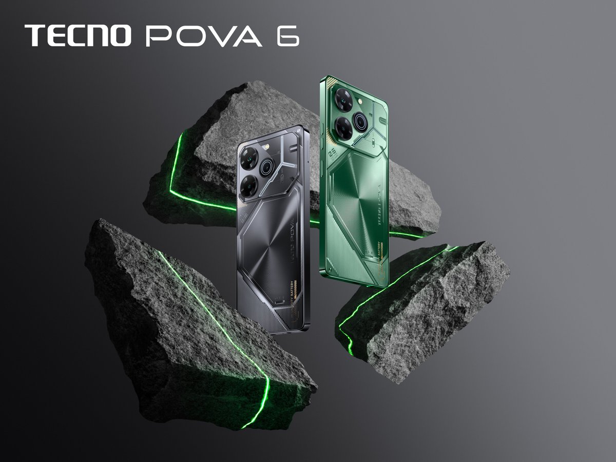 Step into the future with #POVA6Pro5G's Cyber design – it's sleek, it's cool, it's all you need! Meteorite Grey or Comet Green, which one screams your name? Buy Now - knw.one/pova6 #BetterFasterStronger