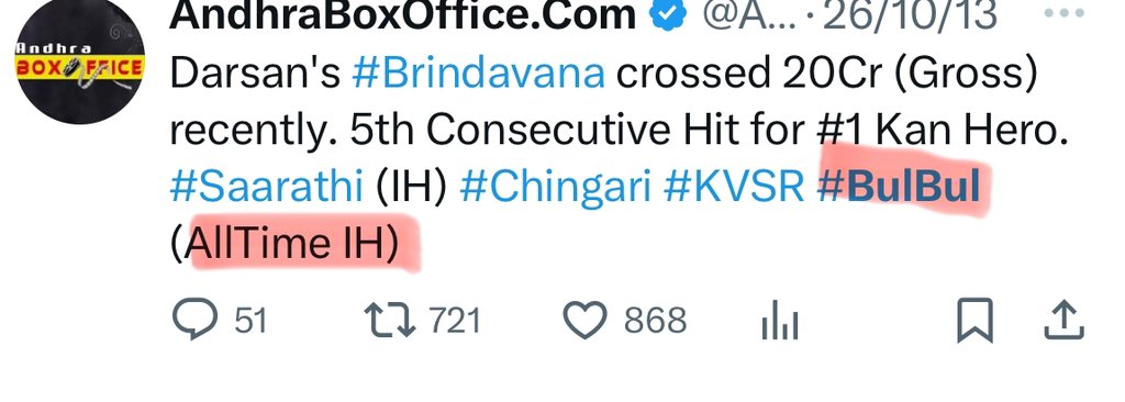 Lockdown kids better not talk about Box office stats.

#Dboss earned #BoxOfficeSultan title even before Yash was a star. 🤫

#BoxOfficeSultan #BulBul
