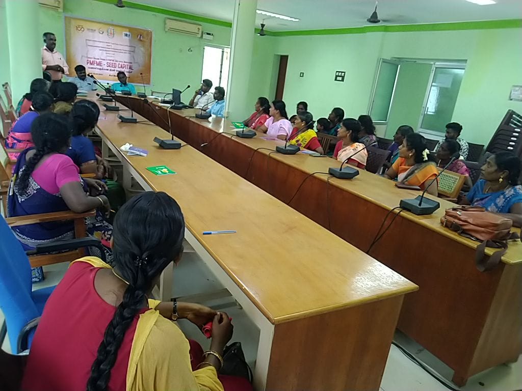 Ramanathapuram District 
Ramanathapuram Municipality  
Capacity Building Training in PMFME Seed capital Training  to beneficiary  
#daynulm #daynulmtamilnadu #nulm #tnulm #urbanpoor #livelihoods #shg #selfhelpgroups #womenempowernent #empowering lives #cmmkstalin #udhaidhistalin