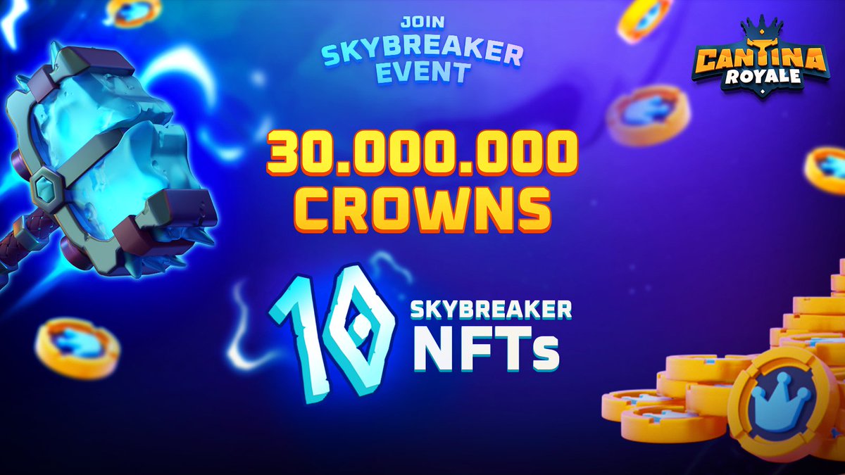 Pour gagner un #Skybreaker ou du $CRT de @CantinaRoyale

Ca se passe ici :

➡️beta.dequest.io/games/cantina-…

#MultiversX #Airdrop #NFTs #free2play #play2earn