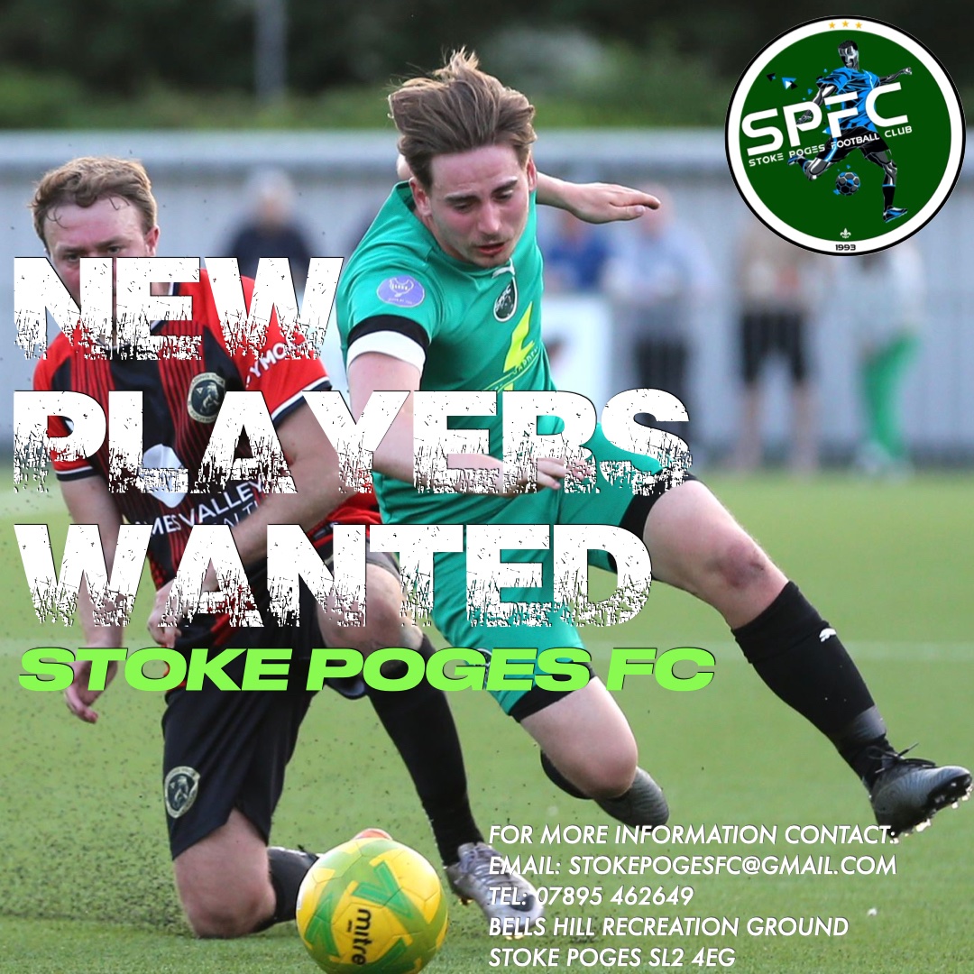 Any players out there looking for a well run club to join then get in touch with <a href="/StokePogesFC/">SPFC</a>
For more information please DM or call 07895 462649

Pre season starts Saturday 6th July 2024