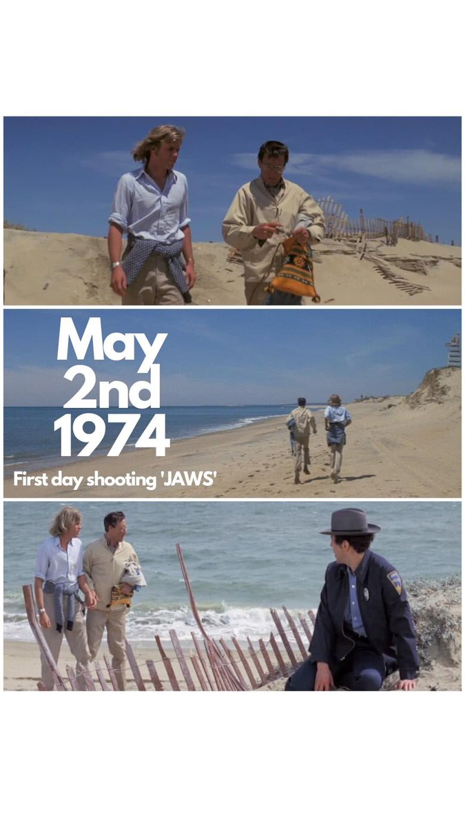 On this day 50 years ago, Steven Spielberg's shark classic JAWS began principal photography. I still won’t swim in the sea
