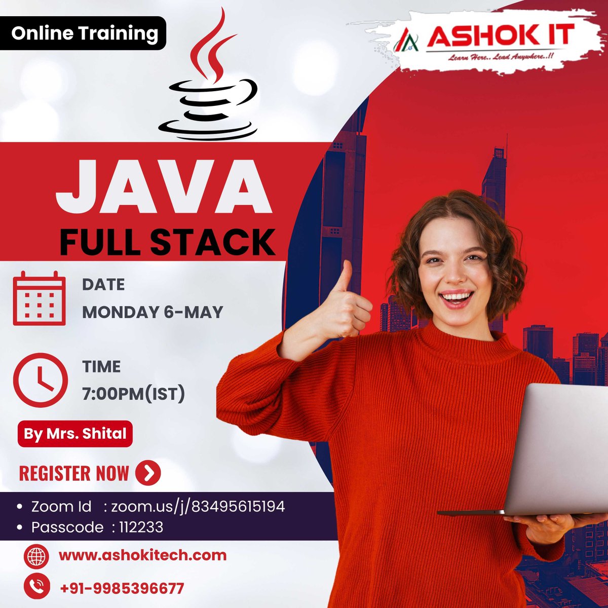 ashokitschool's tweet image. 🛑 Java Full Stack 🛑

✍️ Enroll Now : bit.ly/3TO8v3Y

👉 Free Demo On 6th-May @ 07:00 PM IST

👉 Follow Our WhatsApp Channel : bit.ly/49wCWje

#javafullstackdevelopercourse #java #javafullstacdevelopmentcourse #coding #programming #classroomtraining #ashokit