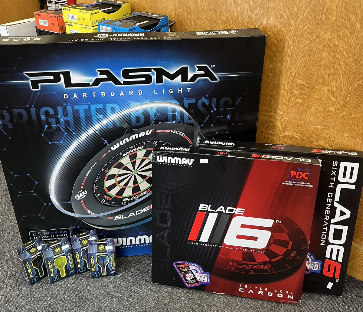 ‼️BACK IN STOCK‼️‼️

Winmau Blade 6 dartboards are finally back in stock at Sportsbug!🤩

- Blade 6 Dartboards 
- Blade 6 Triple Core Dartboards
- Surrounds 
- Plasma Dartboard Lights 
- Fusion Flight and Shafts
- PLENTY of darts and accessories to choose from! 

#winmau #blade6