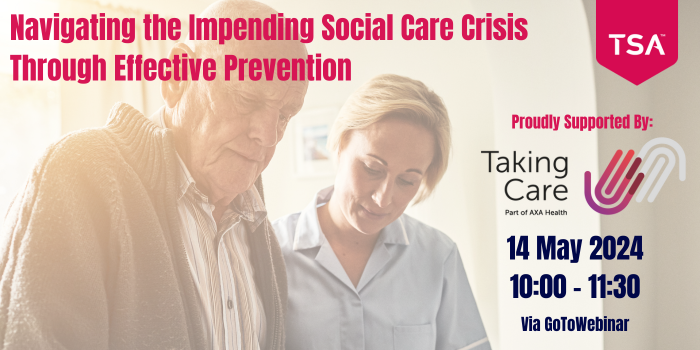 Join us on 14 May, from 10:00 to 11:30 AM, for an insightful webinar titled 'Navigating the Impending Social Care Crisis Through Effective Prevention', proudly supported by @takingcareuk Book Your Place Today! register.gotowebinar.com/register/66019…