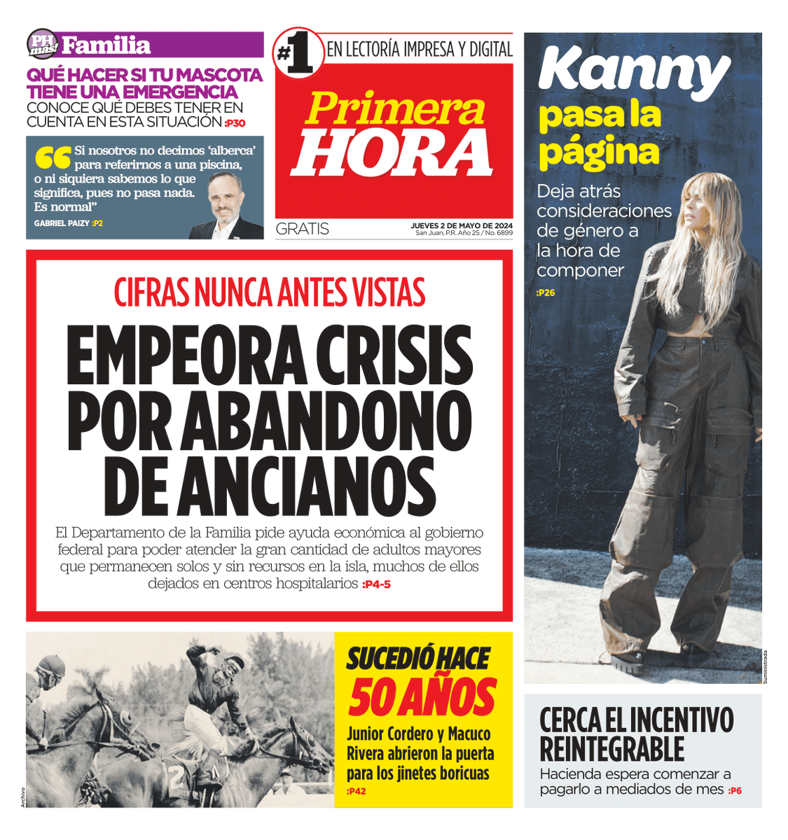 Empeora crisis por abandono de ancianos epaper.primerahora.com/primera-hora