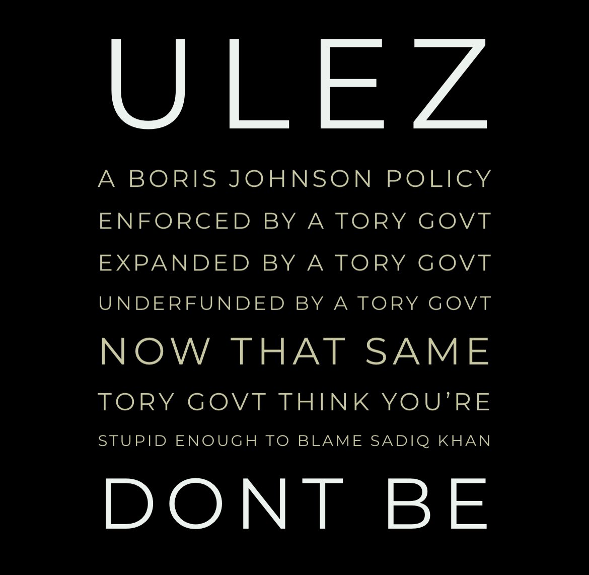 @JLombar15942845 1. ULEZ was initiated by Boris Johnson long before Sadiq Khan 2. Grant Shapps made expanding ULEZ a condition of providing financial support to TFL during covid #CleanAir4London Conservatives are lying to get your vote Never vote Conservative liars