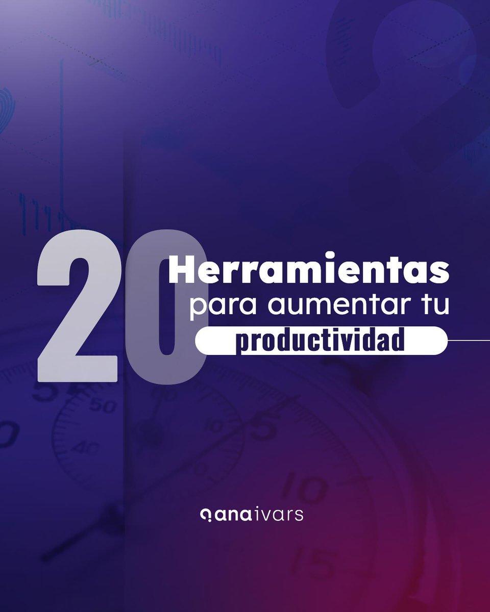 20 Herramientas para aumentar tu productividad ⏰.

Abro hilo 🧵.