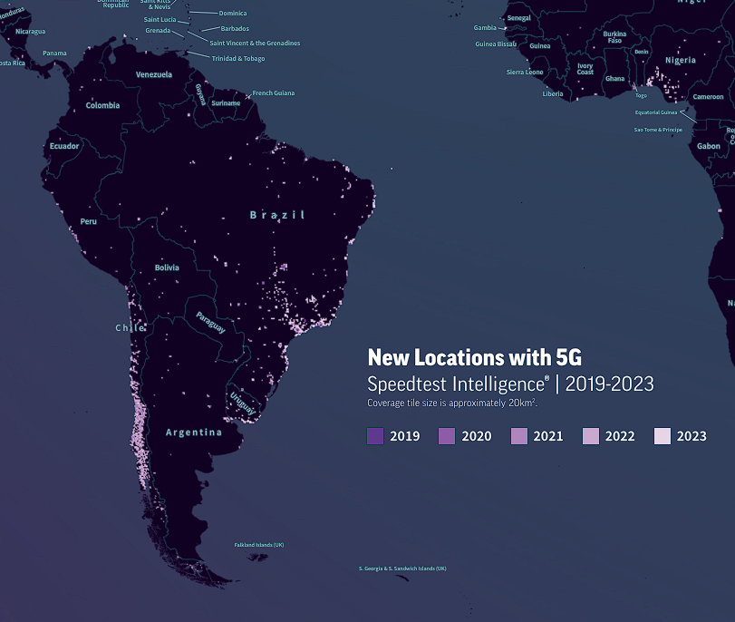 Increíble cómo nos estamos quedando atrás en cuánto a telecomunicaciones, Chile por lejos el país más avanzado de la región e incluso Venezuela ya tiene una red 5G: