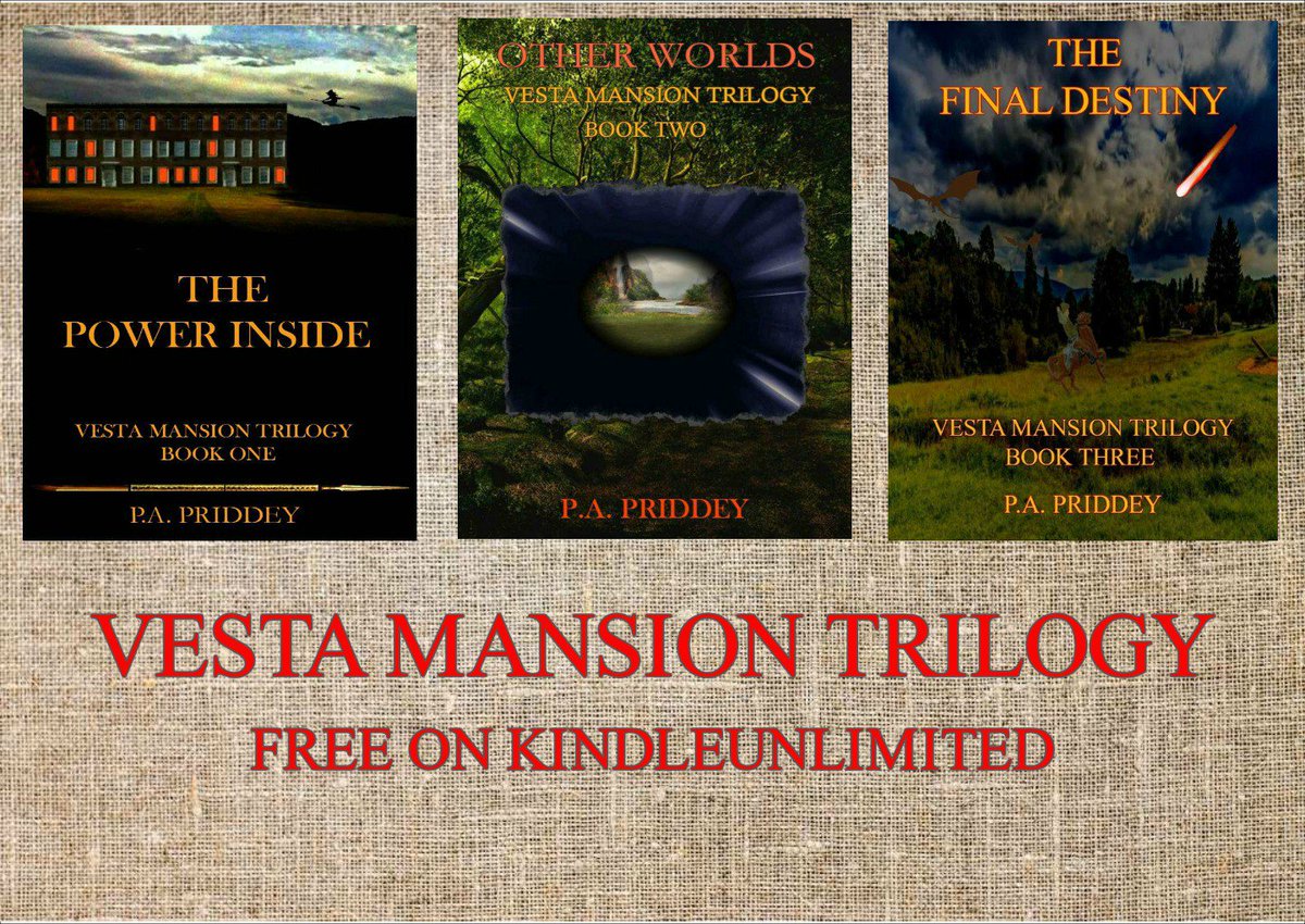 The Final Destiny - Part three of the Vesta Mansion trilogy
amazon.co.uk/dp/B0778V9R6Z
amazon.com/dp/B0778V9R6Z 
#Fantasy
#bookboost
#AuthorUproar  
#IARTG
#ASMSG
#Free on #KindleUnlimited