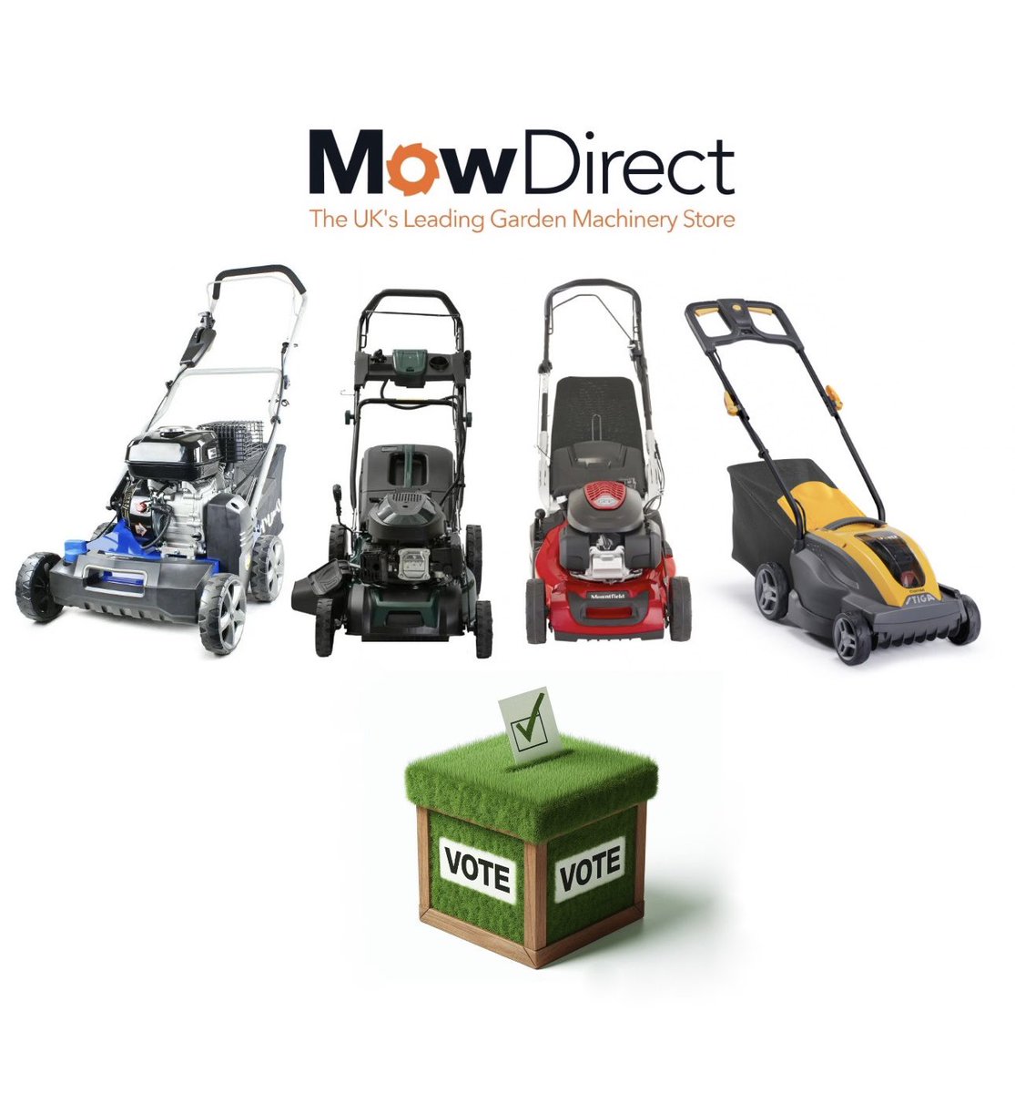 mow_direct's tweet photo. 🌱 ✅ Who gets your vote? https://t.co/4HCfouu2MW #lawnmower #grass #mower #elections #pollingday #election2024 #mowdirect https://t.co/zyoCY1c9AP