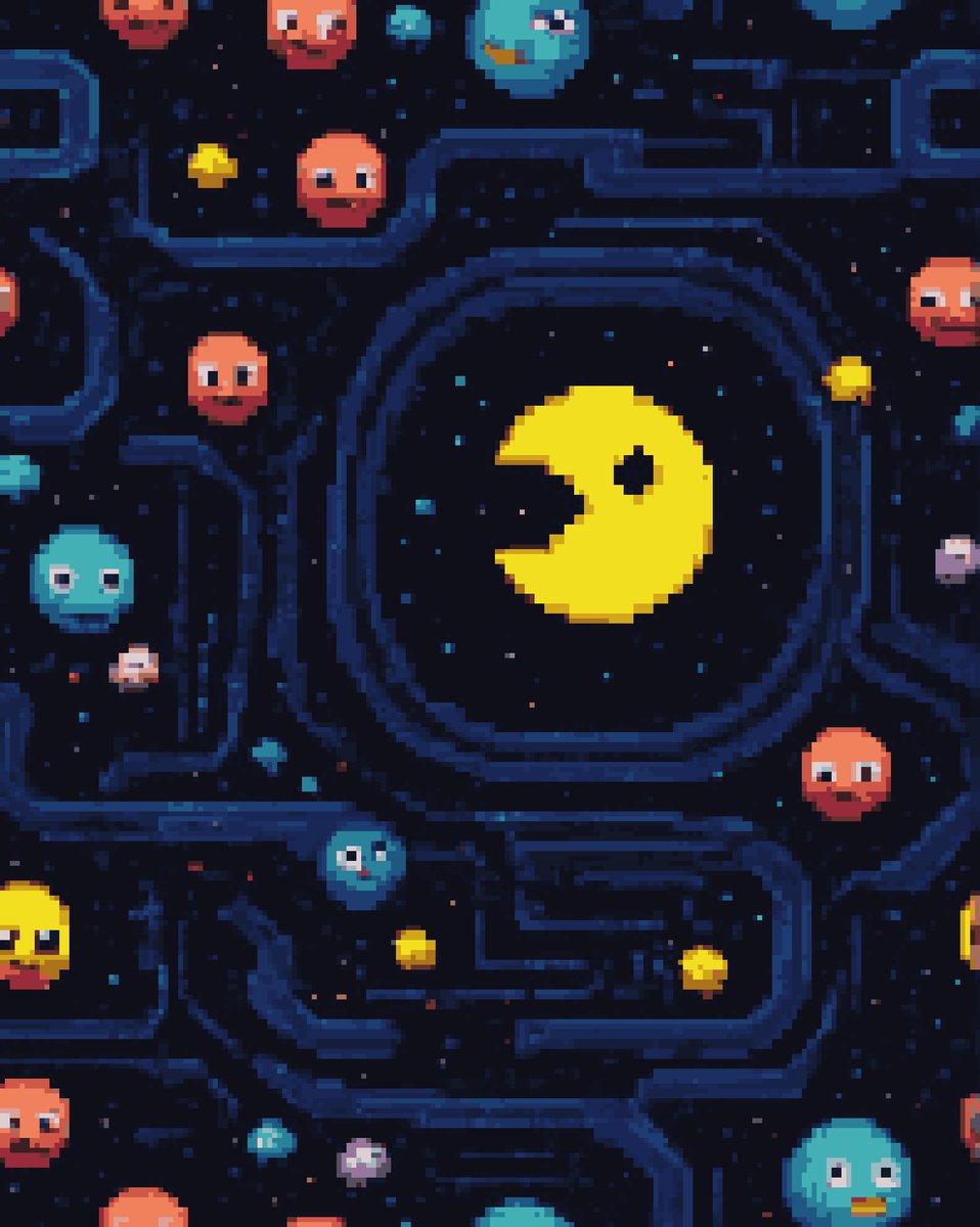 phoebnft's tweet photo. @pacmoon_ look what i made ok my free time

 $PAC dominating the galaxy https://t.co/301ksP8HX0