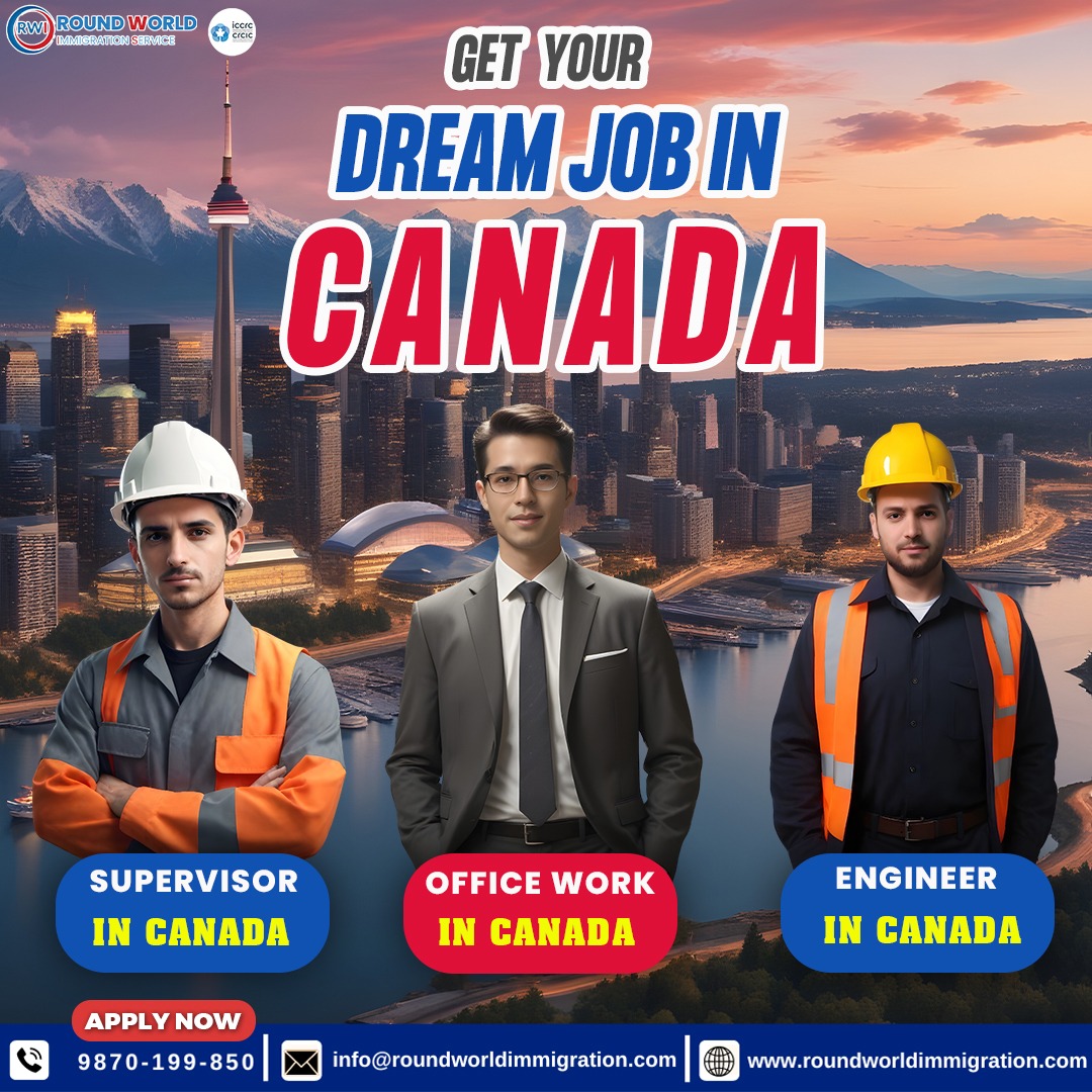 Land Your Dream Job & Live the Canadian Dream: Make Your Move Today!

Call Now - 098701 99850📲
Visit Our Website - bit.ly/47hRKBf 

#JobsInCanada #WorkInCanada #CanadaNeedsWorkers #ImmigrationCanada  #roundworldimmigrationservices #CanadianDreamJob