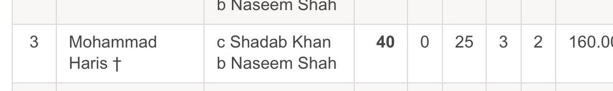 Haris was Slowing finding his rhythm in the qualifiers, they didn’t even let him play the other domestic tournaments and brought him back from BPL without playing a single game. He deserved to at least be a part of the squad for the Ireland/Eng series more than other names. 🤦🏽‍♂️