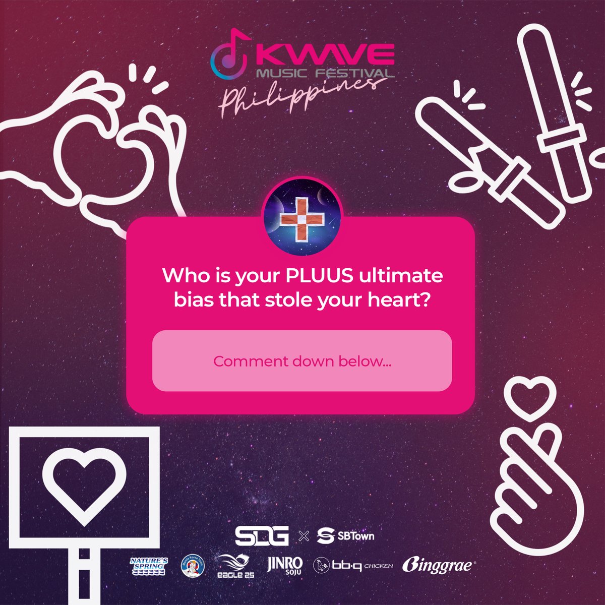 La, la, la, la, la, la~ We know who will complete your universe, KWAVERS!

Have you discovered your ultimate bias from @pluus_official yet? If not, don't miss out on their electrifying performances on May 11! 🎶

#PLUUS #KWAVEPH #AbsolutelyLibre #KWAVEMusicFestival #KWAVE
