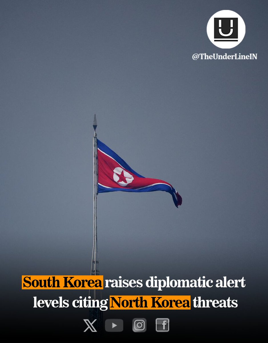 geofrontlinetv's tweet photo. South Korea raises diplomatic alert levels citing North Korea threats 

#SouthKorea #NorthKorea #DiplomaticAlert https://t.co/gHsoDi6T07