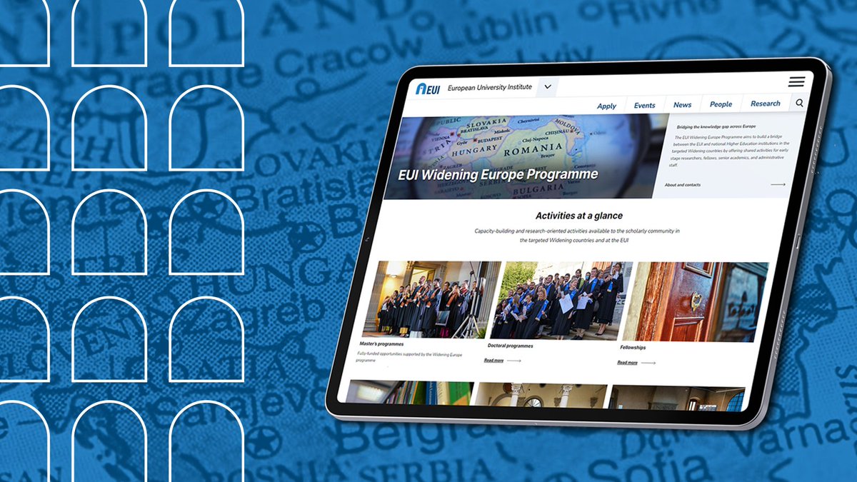Discover the #EUIWidening Europe Programme 💻📚 Funding opportunities available for scholars in Widening countries: 🎓 Doctoral & master's programmes 📝 Fellowships ☀️ Summer courses 🗣️ Trainings, workshops, and more Visit the webpage 👉 loom.ly/MnyScVQ