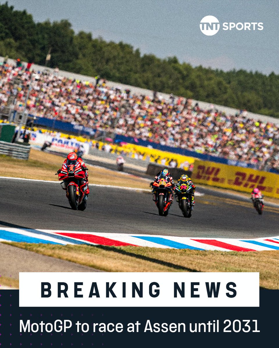 🚨 BREAKING 🚨 @ttcircuitassen will continue to host MotoGP for a further five seasons 🇳🇱 #MotoGP