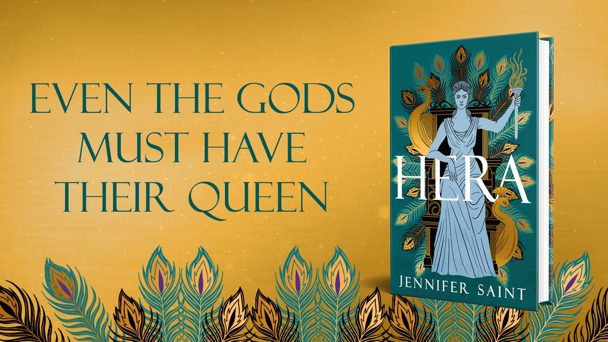 EVEN THE GODS MUST HAVE THEIR QUEEN👑 We can't wait for everyone to discover @Jennysaint's luminous retelling that casts fresh light on the indomitable Greek queen of gods. Signed copies of #Hera are available from @waterstones🎉 🔗brnw.ch/HeraSignedCopy