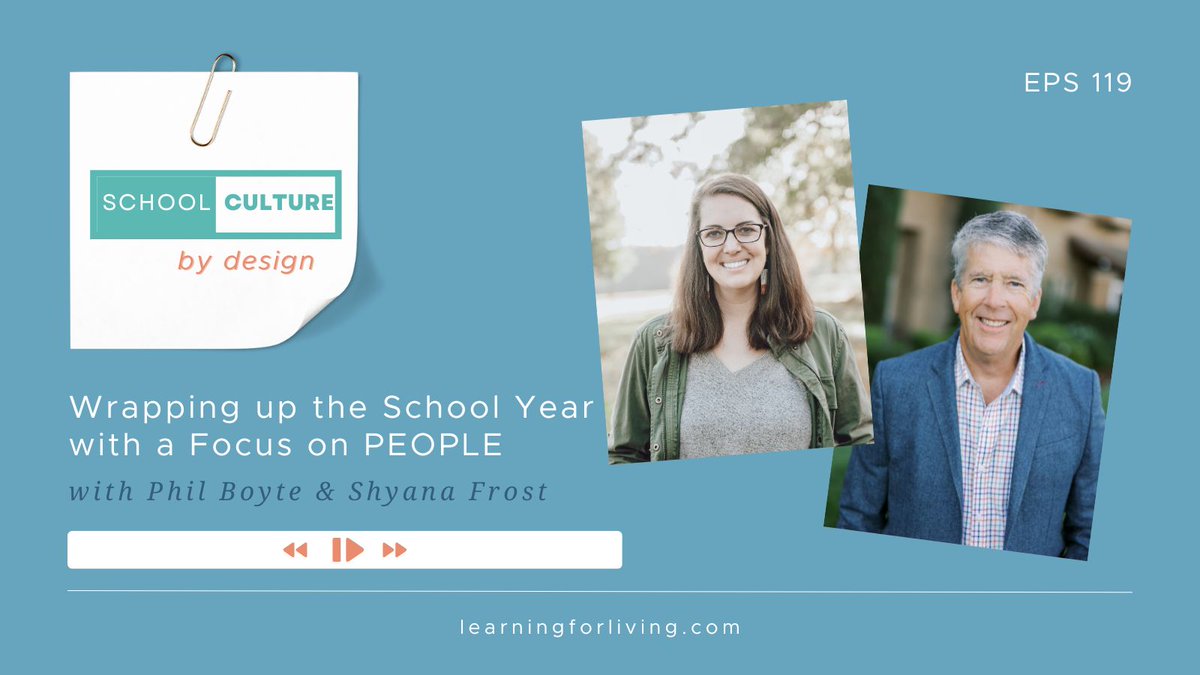 Episode #119 is up! Let's talk about wrapping up the school year with a focus on the tiny moments that leave people feeling connected! We share fun ideas around food, taking care of those who are leaving, and toss out a few reflection questions for you! shorturl.at/azGOR