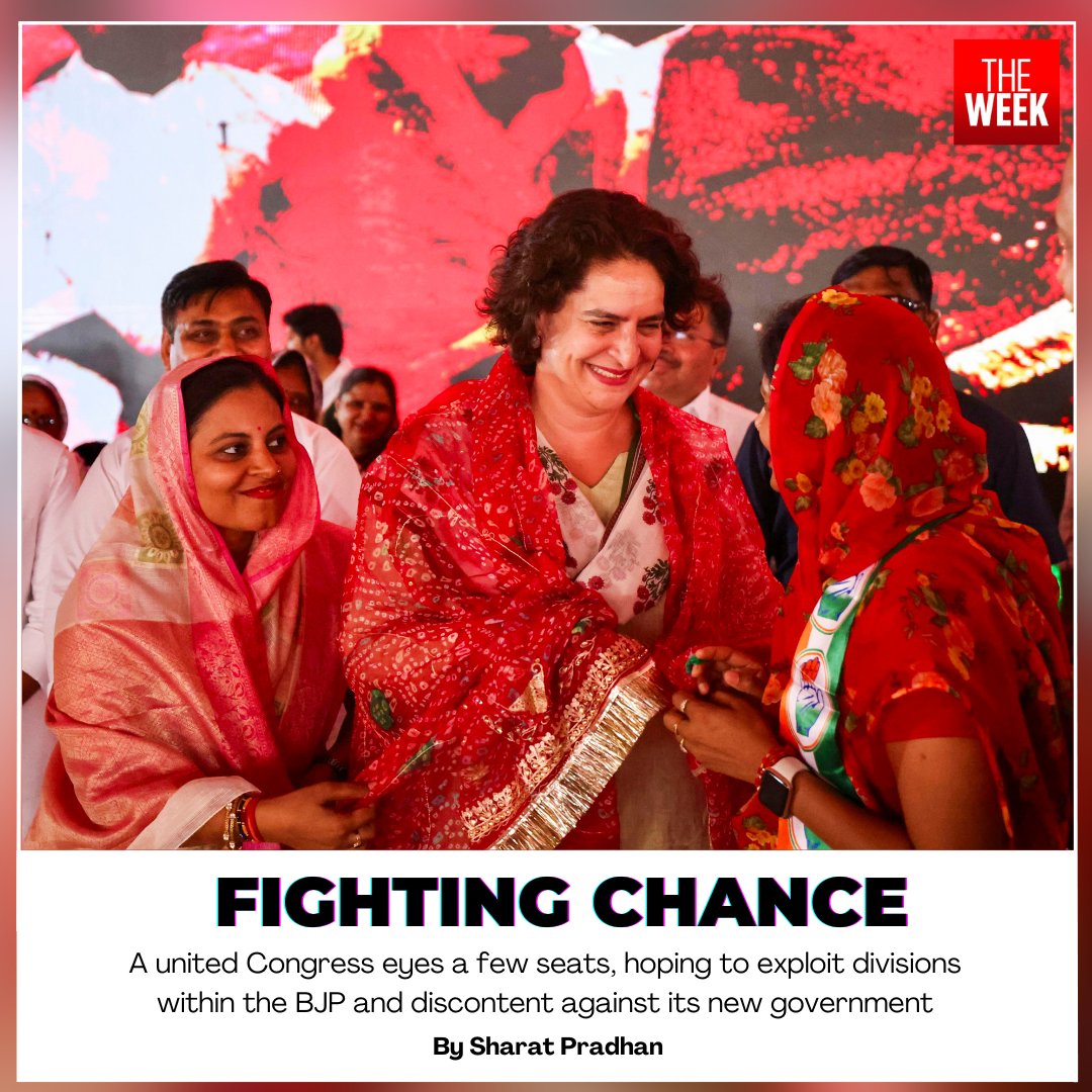 FROM THE MAGAZINE | A major disadvantage for the BJP is its top leadership’s decision to sideline former chief minister Vasundhara Raje, who is seen by insiders and opposition alike as the “real leader”.

Read the story by @sharatpradhan21
theweek.in/theweek/cover/…

#rajasthan…