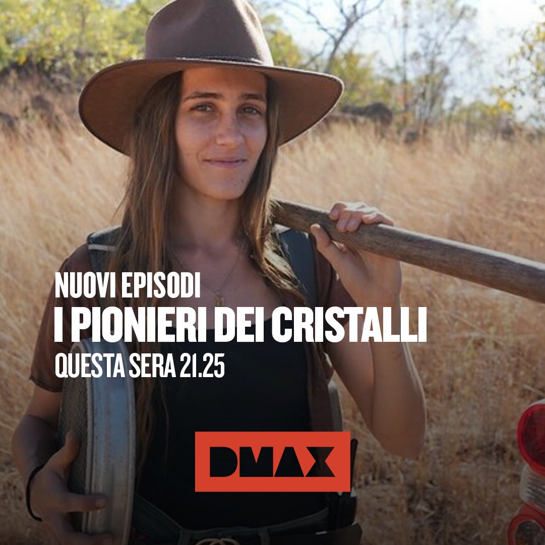 Sapete che l'Australia è nota per alcune delle varietà di cristalli più rare al mondo? Proprio qui 5 squadre sono in missione ⛏💎 #IPionieriDeiCristalli - questa sera alle 21:25 in prima TV su #DMAX, canale 52