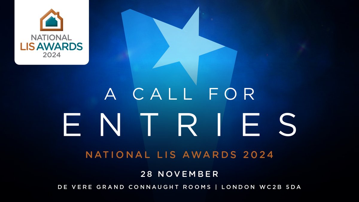 Nominations are OPEN for our National LIS Awards 2024 which will be held on 28th November at the stunning De Vere Grand Connaught Rooms, London. Submit your entries here tinyurl.com/35xkr8du . Please remember, you must commit to attending the awards ceremony if shortlisted 🏆