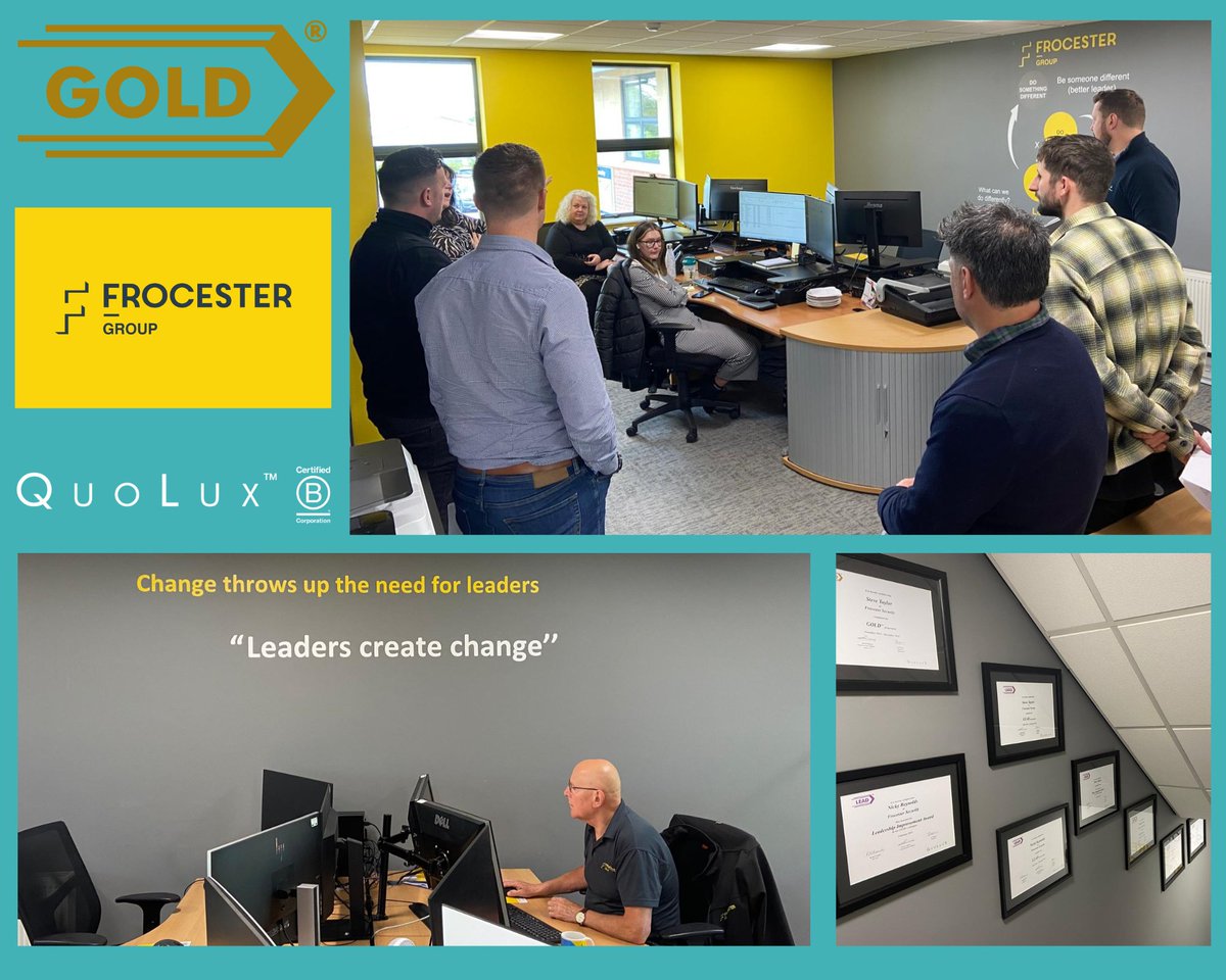 QuoLux | B Corp Certified (@quolux) on Twitter photo Thanks <a href="/frocestergroup/">Frocestergroup</a> for hosting the 1st GOLDโข Cohort 12 Board meeting yesterday.
We very much enjoyed the office tour & were especially pleased to see so many LEADโข graduation certificates and LEADโข quotes and models on the walls!
#leadership #strategy #InspireBelief Thanks <a href="/frocestergroup/">Frocestergroup</a> for hosting the 1st GOLDโข Cohort 12 Board meeting yesterday.
We very much enjoyed the office tour & were especially pleased to see so many LEADโข graduation certificates and LEADโข quotes and models on the walls!
#leadership #strategy #InspireBelief