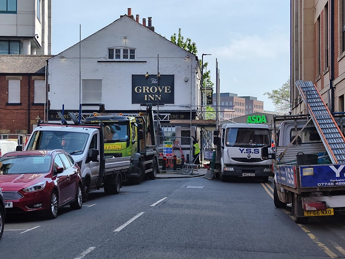 Work going on to get The Grove Inn, Leeds ready for a 30th May reopening. They promise a 'new look', which after an arson attack then major errors by the contractors (and the management) is kind of inevitable. Lots of pub heritage likely destroyed.