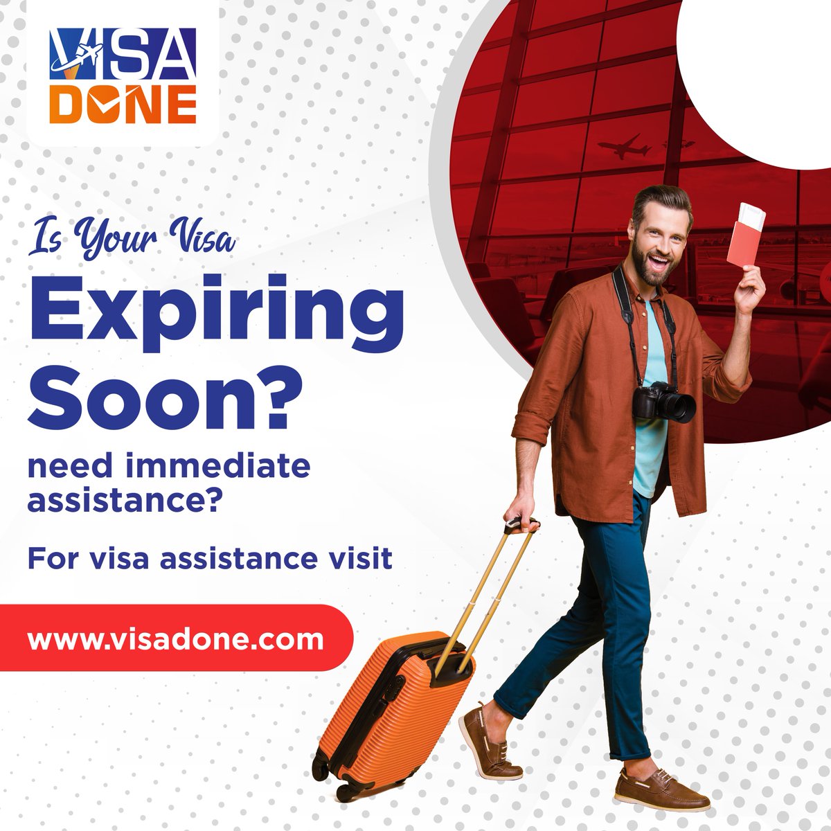 Visa trouble looming? Don't fret! Get immediate assistance with your expiring visa at visadone.com. Your solution awaits! 🌍✈️
.
.
 #VisaAssistance #TravelWorryFree #visaprocess #visaowork #visasupply #visafree #visadone