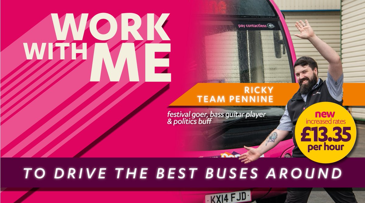 🤩Join our team and work with Ricky! ❤️Drive the finest buses around ❤️An amazing team ❤️Earn £13.35 per hour ❤️Free travel ➡️ bit.ly/3HZxXwC