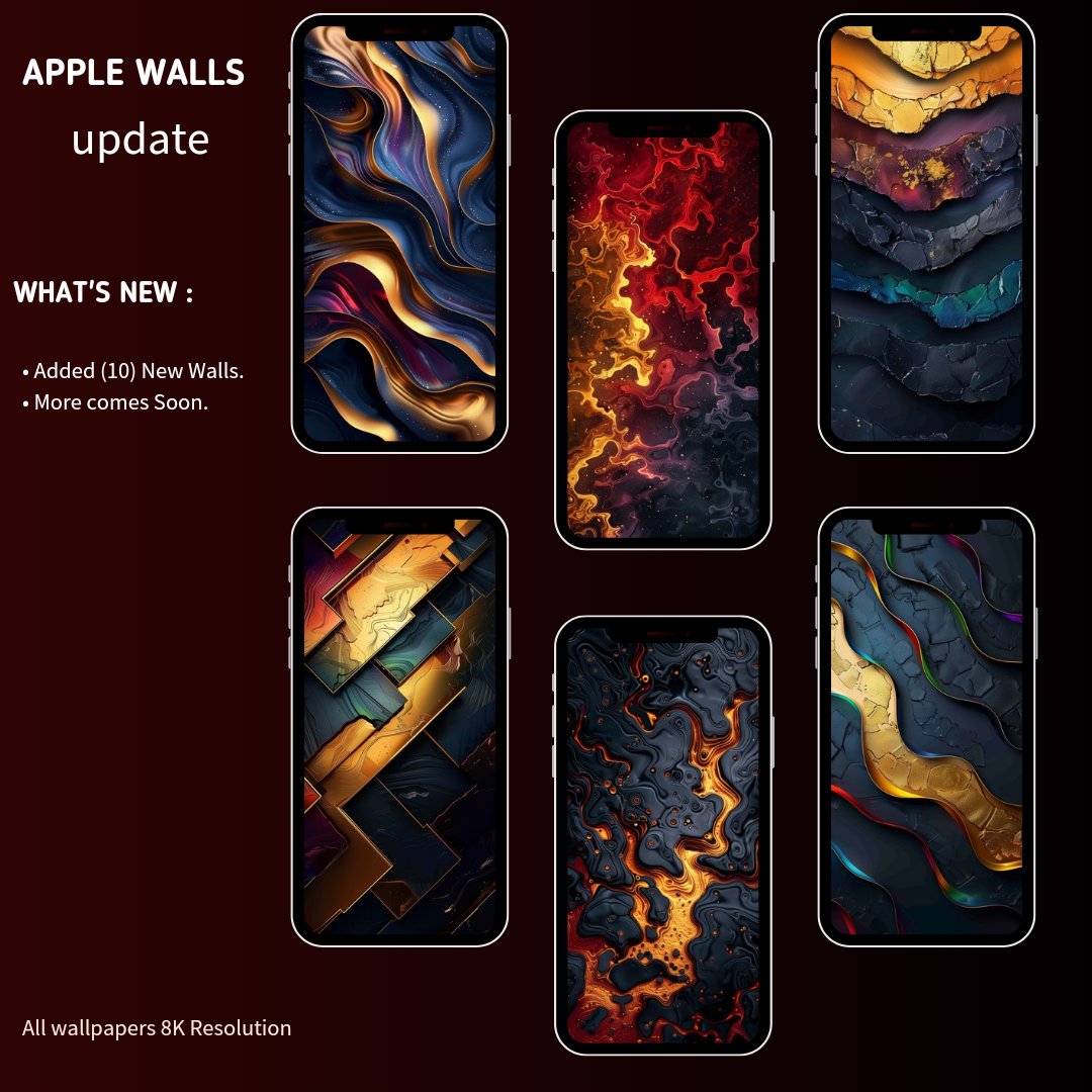 Apple Walls become canvases of elegance with abstract designs in attractive, harmonious colors. ➡️ Check-out (10) elegant walls👇 bit.ly/Apple_walls Like ❤️ Retweet