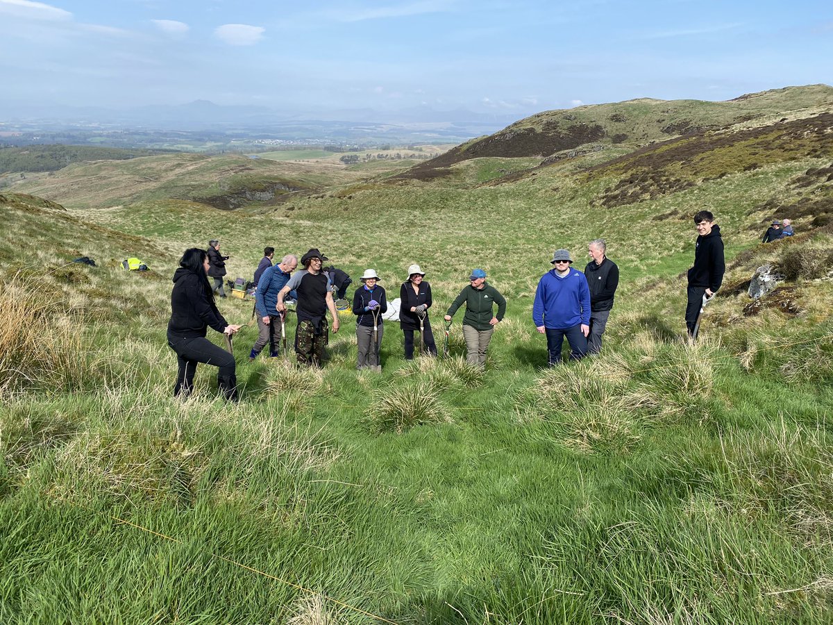 Office today…. Dumyat and looking for a lost entrance to a Celtic fort!