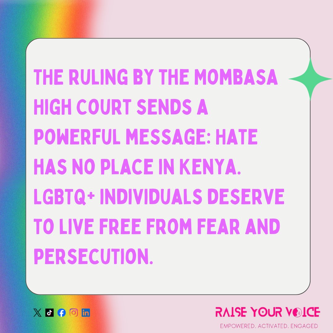 Every individual, regardless of sexual orientation or gender identity, deserves the fundamental right to live free from the haunting specter of fear and persecution. #RaiseYourVoice